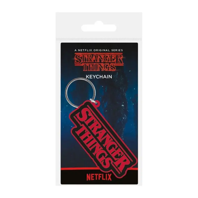 Stranger Things porte-clés caoutchouc Logo 6 cm | 5050293388861
