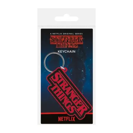 Stranger Things porte-clés caoutchouc Logo 6 cm | 5050293388861