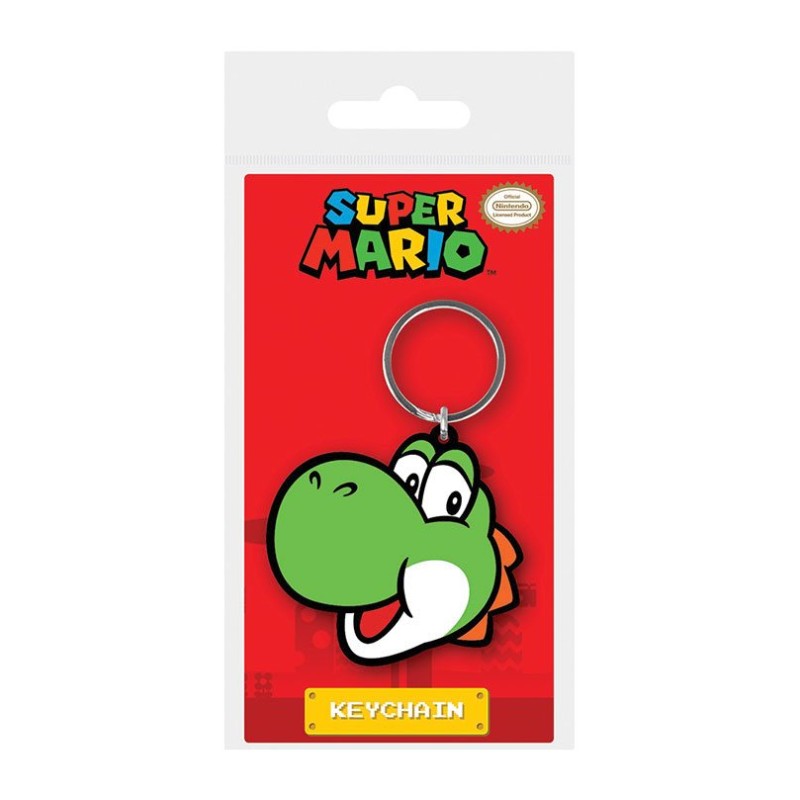 Super Mario porte-clés caoutchouc Yoshi 6 cm