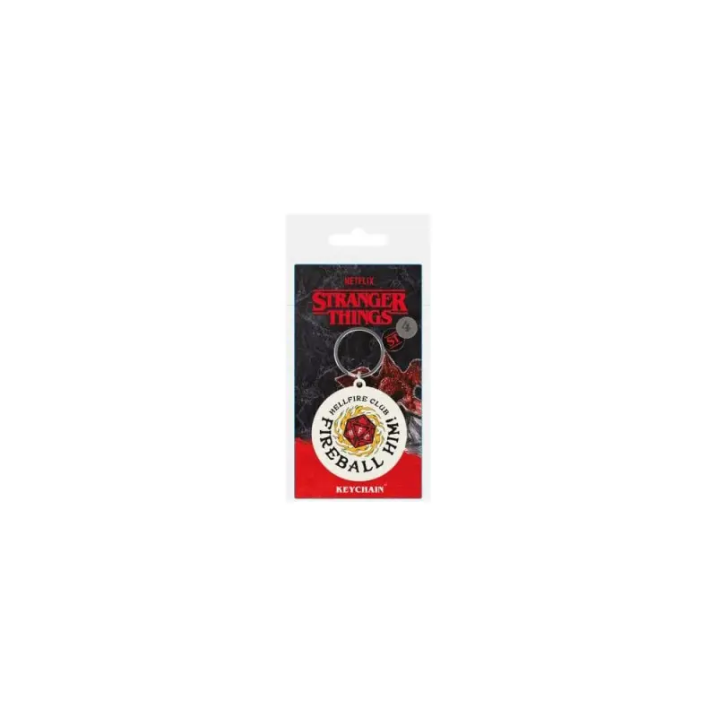 Stranger Things 4 porte-clés caoutchouc Fireball Him 6 cm | 5050293394350