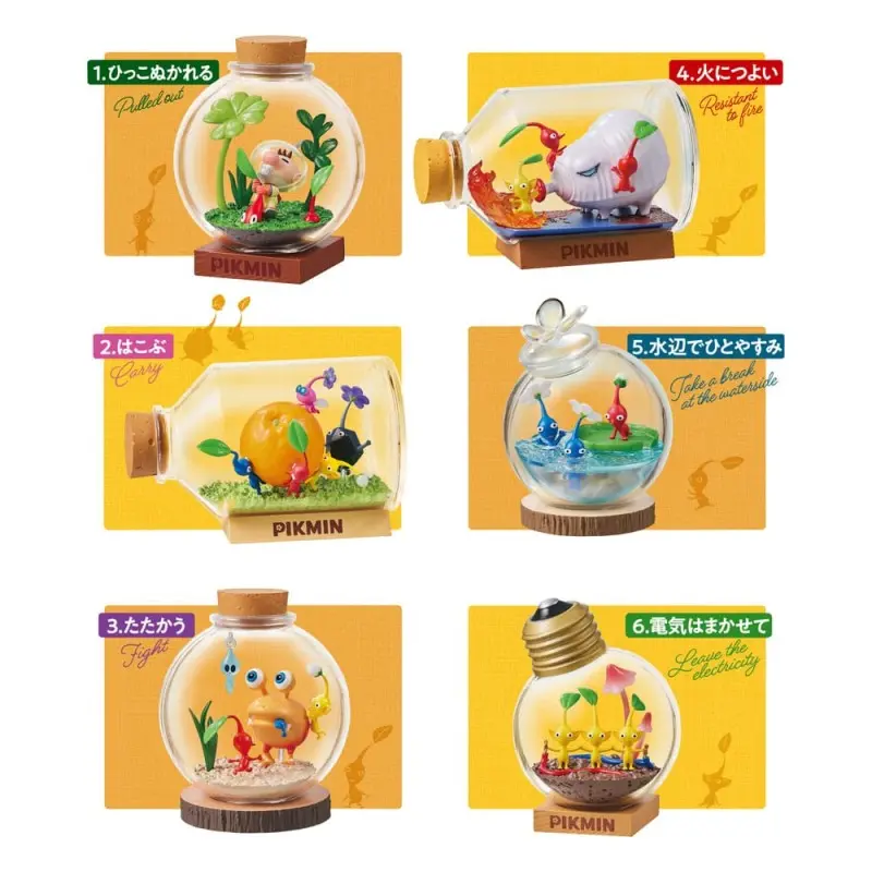 Pikmin assortiment figurines Terrarium Collection 6 cm (6) | 4521121207773