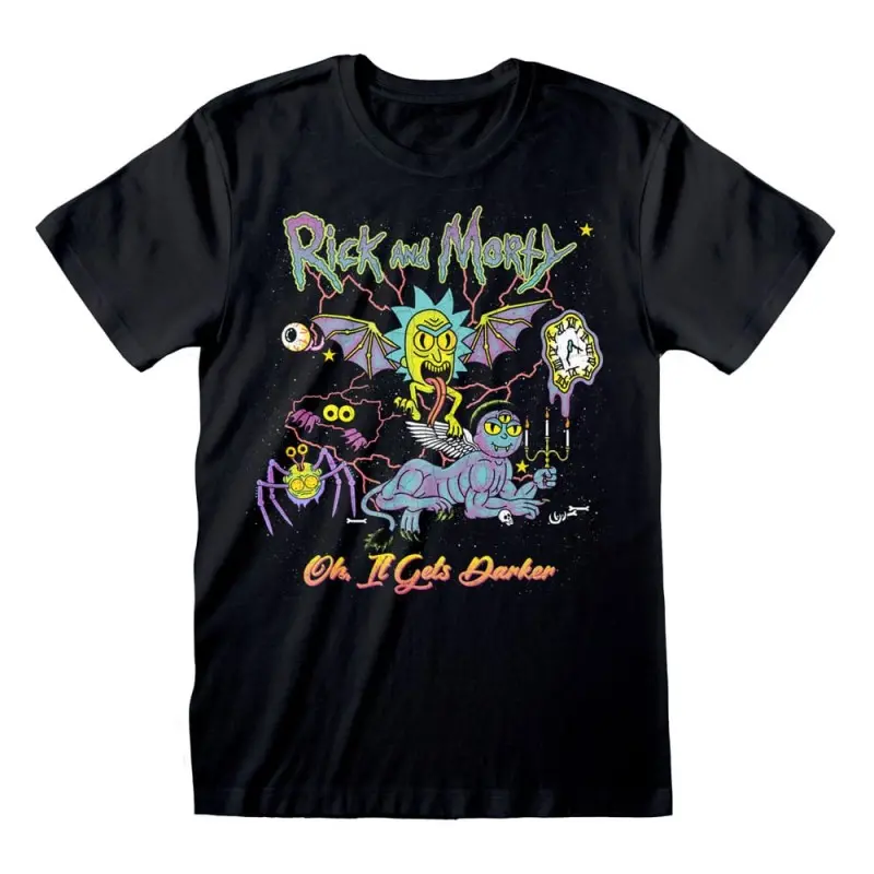 Rick and Morty T-Shirt Oh It Gets Darker (M) | 5056688553876