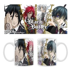 Black Butler mug céramique Sebastian, Grell, Ash, Ciel