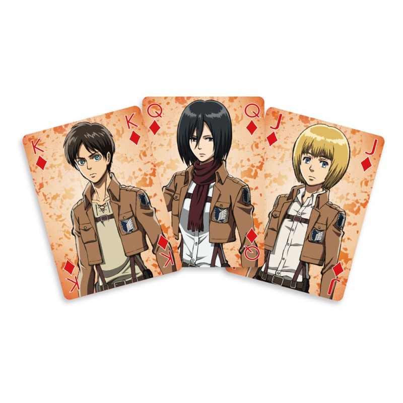 Attack On Titan jeu de cartes à jouer 