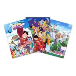 One Piece set 3 pochettes transparentes Egghead Saga