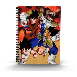 Dragon Ball Z cahier effet 3D Goku vs Vegeta