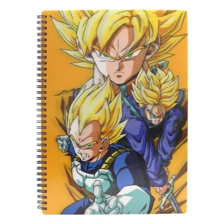 Dragon Ball cahier effet 3D Saiyans | 8435450262425