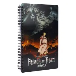 Attack on Titan cahier effet 3D Titan