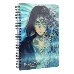 Attack on Titan cahier effet 3D Blue