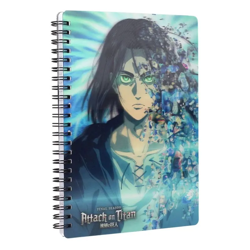 Attack on Titan cahier effet 3D Blue | 8435450260261