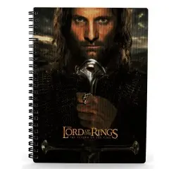 Le Seigneur des Anneaux cahier effet 3D Aragorn