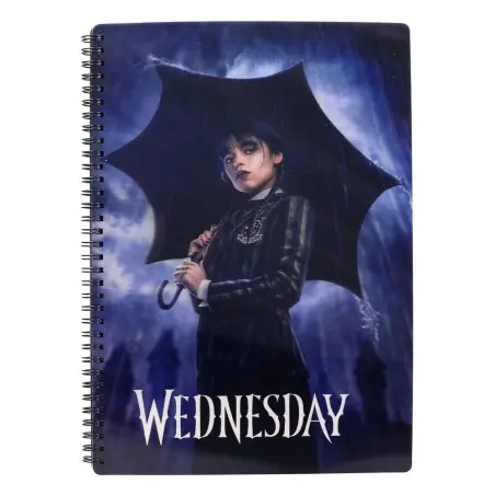 Wednesday cahier effet 3D Rain | 8435450262418