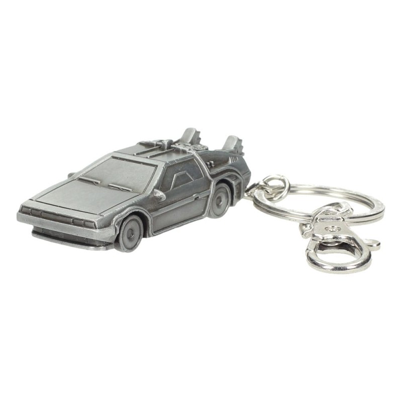 Retour vers le Futur porte-clés métal DeLorean 7 cm