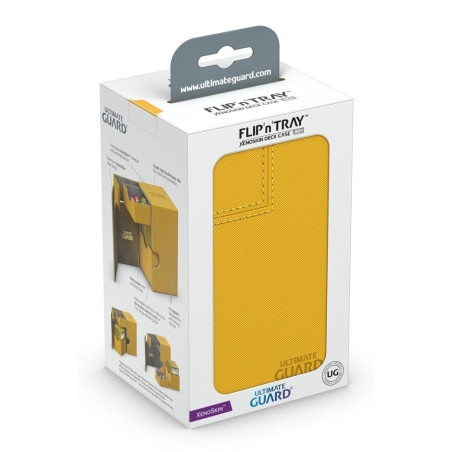 produit : boîte pour cartes Flip n Tray Deck Case 80+ taille standard XenoSkin Ambre marque : Ultimate Guard produit : boîte pour cartes Flip n Tray Deck Case 80+ taille standard XenoSkin Ambre marque : Ultimate Guard