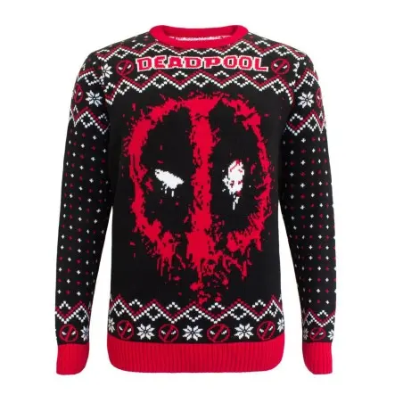 Deadpool Sweatshirt Christmas Jumper Deadpool (XL) | 5056463458136