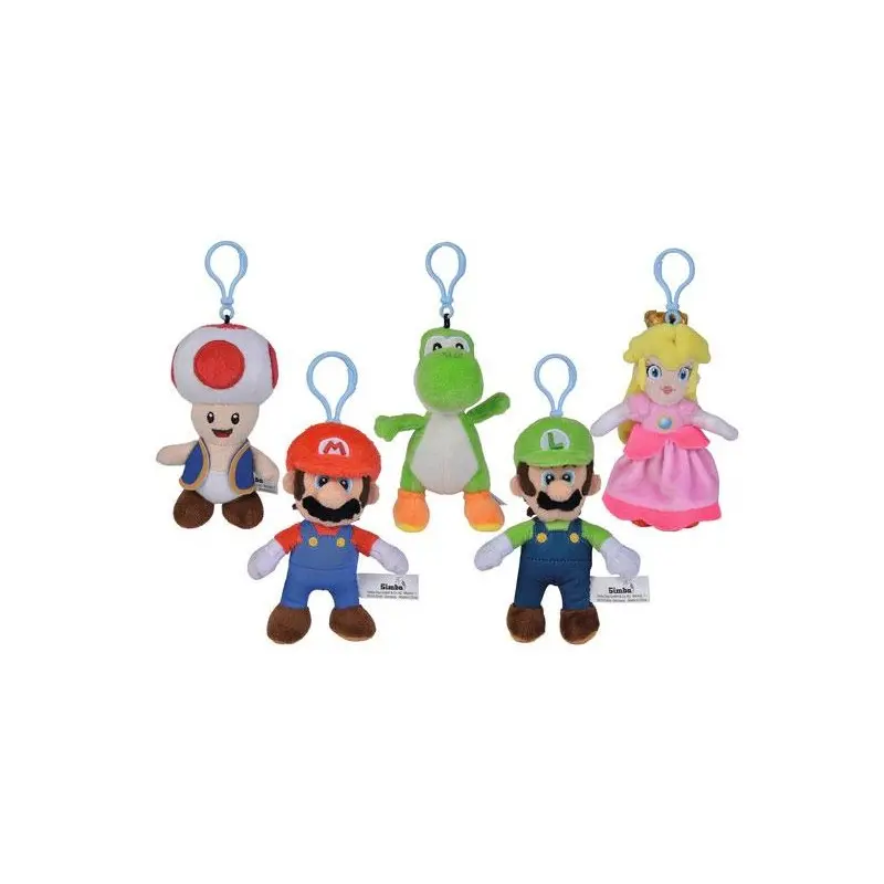 Super Mario assortiment porte-clés peluche All Stars 13 cm (12) | 4006592068943