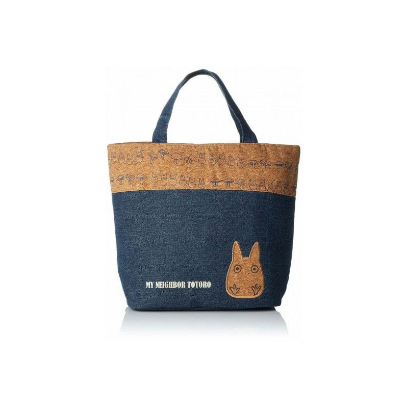 Mon Voisin Totoro Sac à Lunch style liège & denim Totoro | 4973307389351