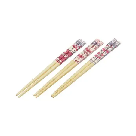 Hello Kitty Baguettes en bambou Set Hello Kitty | 4973307308789