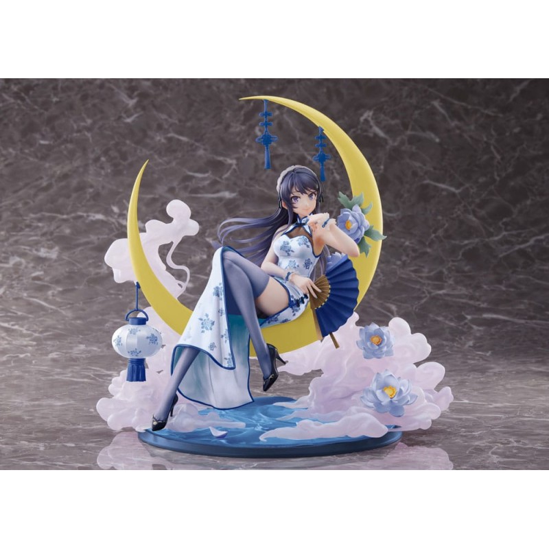 Rascal Does Not Dream of Bunny Girl Senpai statuette PVC 1/7 Mai Sakurajima White Mandarin Dress Ver. 25 cm | 4988611223819