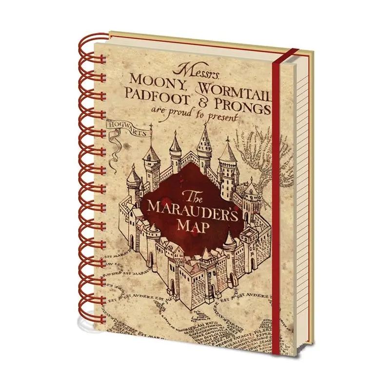 Harry Potter cahier à spirale A5 Marauders Map | 5051265723253