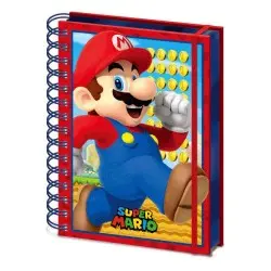 Super Mario cahier à spirale A5 Wiro 3D Mario