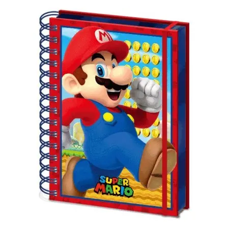 Super Mario cahier à spirale A5 Wiro 3D Mario | 5051265726261