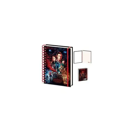 Stranger Things 4 cahier à spirale A5 Wiro Red Vecna | 5056480391676