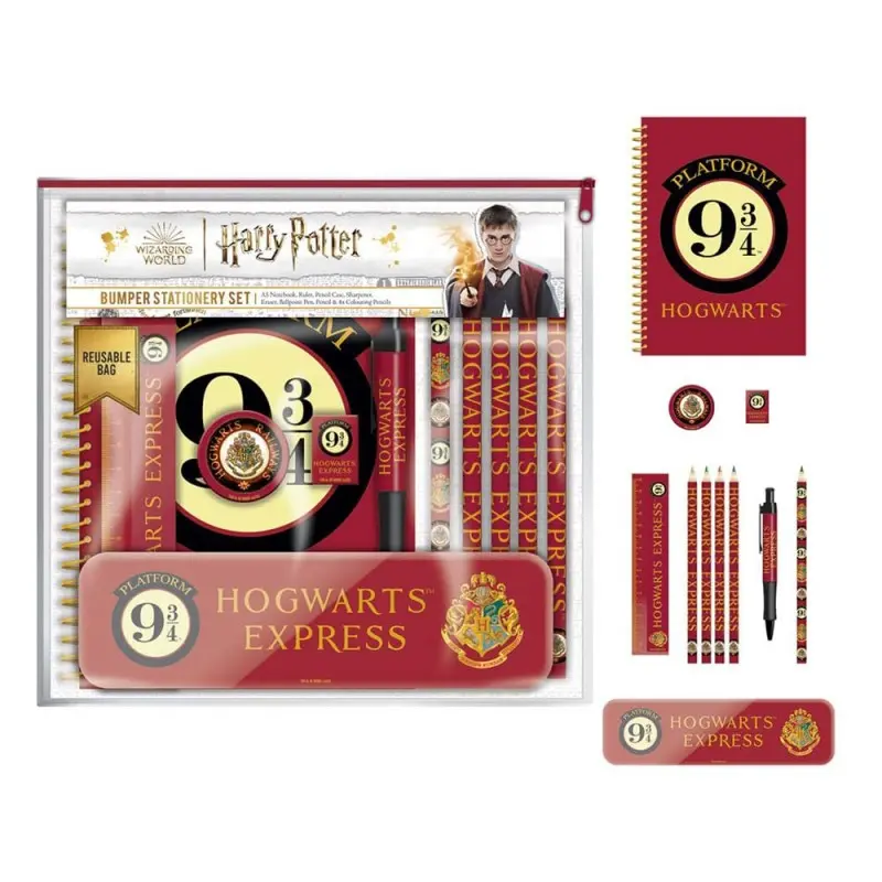 Harry Potter set papeterie 11 pièces Voie 9¾ | 5056480392475