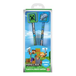 Minecraft pack 2 crayons avec Topper