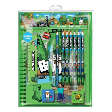 Minecraft set papeterie 12 A4 Bumper | 5407009691249