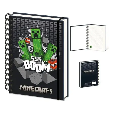 Minecraft cahier à spirale A5 Wiro 3D  | 5407009691331