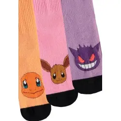 Pokemon pack 3 paires de chaussettes Heads Colormix 35-38