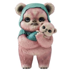 Star Wars statuette designer Ewok by Mab Graves Pink Variant 18 cm