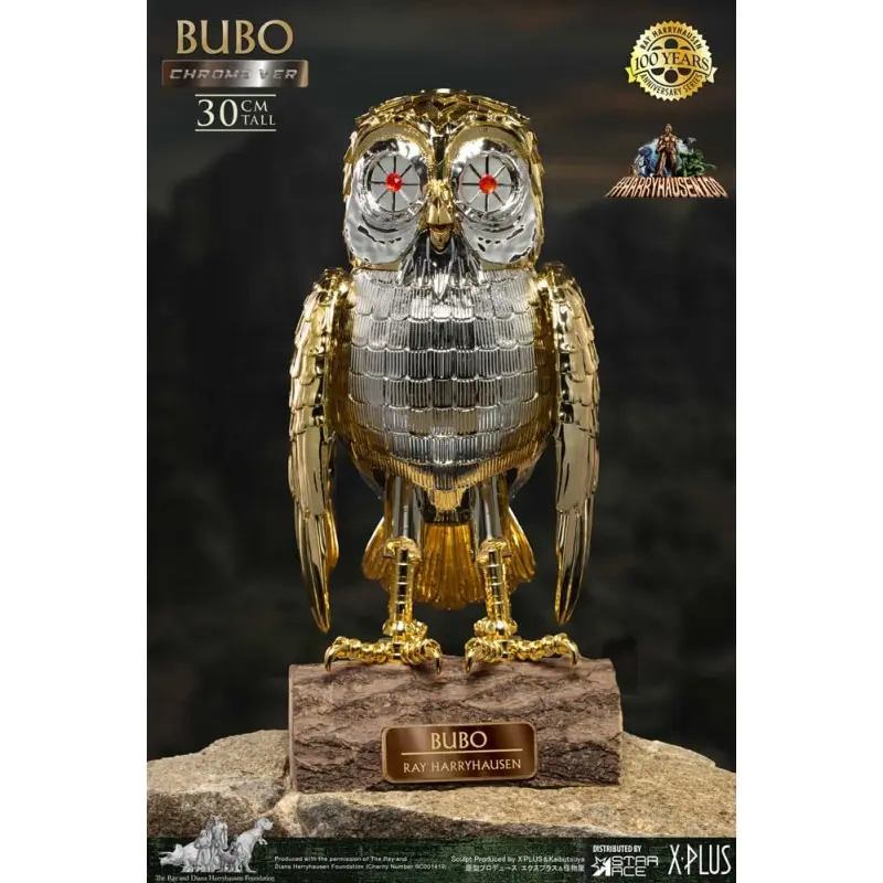 Bubo the Mechanical Owl statuette Soft Vinyl Ray Harryhausen's Bubo Chrome Ver. 30 cm | 4897057889872
