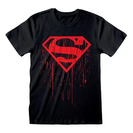 Superman T-Shirt Dripping Symbol  (S) | 5056688587413