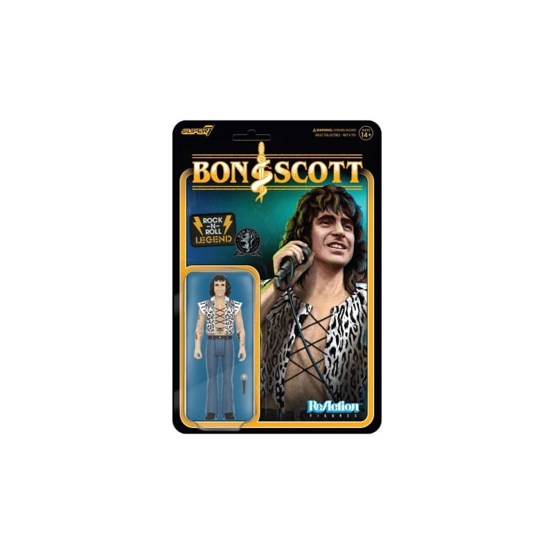 Bon Scott figurine ReAction Wave 02 Bon Scott (Leopard Print) 10 cm   | 0840049847996