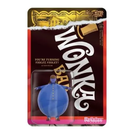 Charlie et la Chocolaterie (1971) figurine ReAction Wave 03 Violet Beauregarde (Blueberry) 10 cm            | 0840049856707