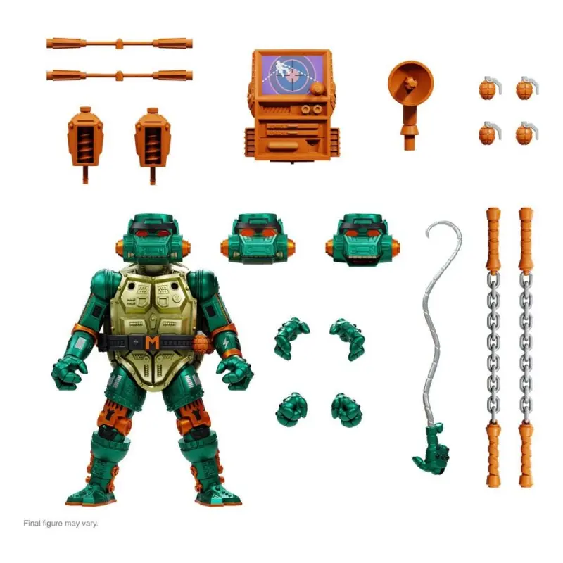 Les Tortues ninja figurine Ultimates Warrior Metalhead Michelangelo 18 cm | 0840049826106