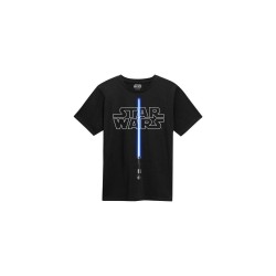 Star Wars T-Shirt Glow In The Dark Lightsaber (S)