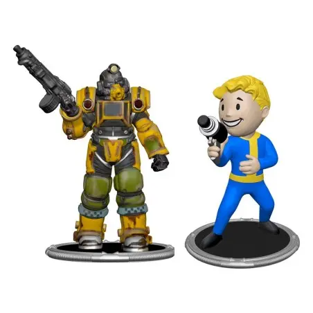 Fallout pack 2 figurines Set A Excavator & Vault Boy (Gun) 7 cm | 0840282631505