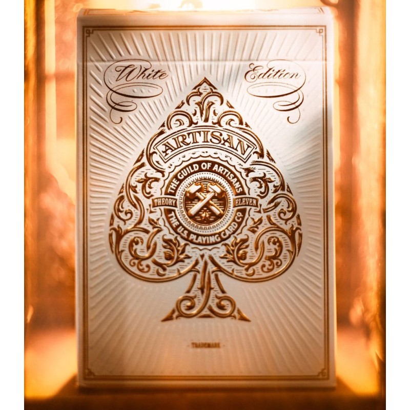 Artisan jeu de cartes à jouer White