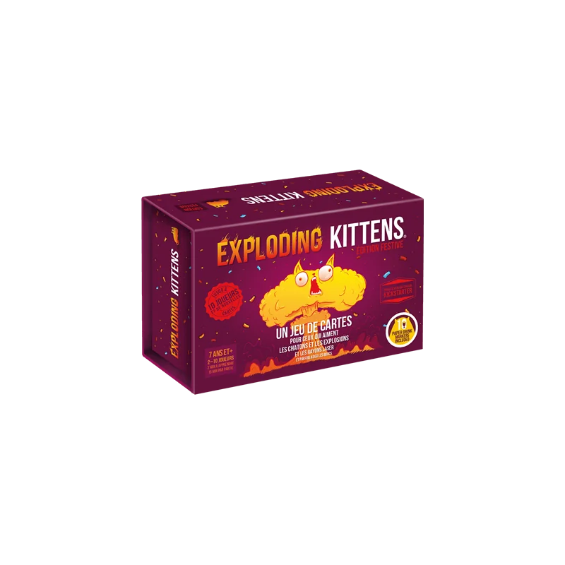 jeu : Exploding Kittens - Édition Festive
éditeur : Exploding Kittens
version française