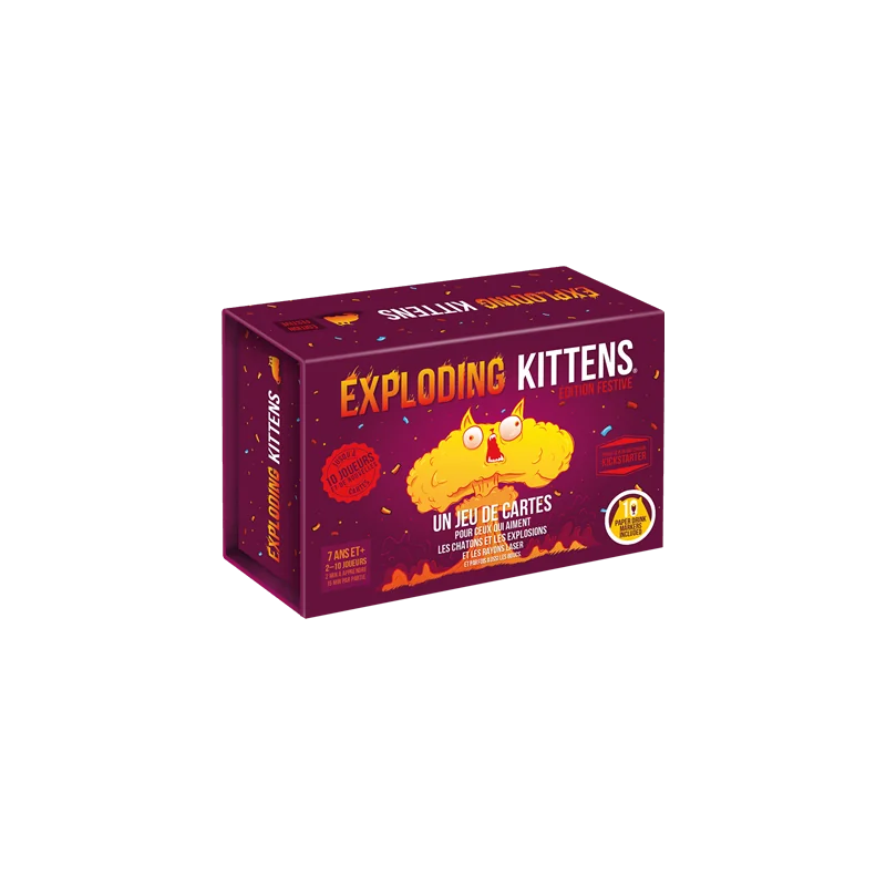 Spel: Exploding Kittens - Feestelijke editie
Uitgever: Exploding Kittens
Engelse versie