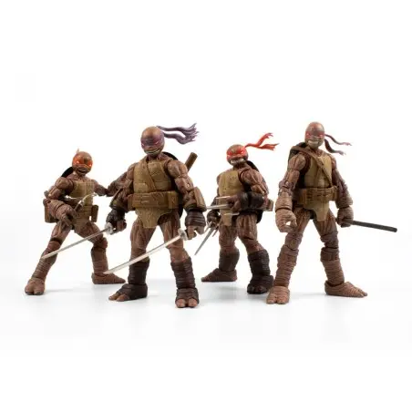 Tortues Ninja pack 4 figurines BST AXN Zombie Turtle (IDW Comics) 13 cm | 0810122581949