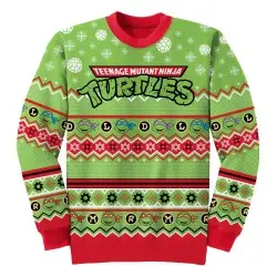 Tortues Ninja Sweatshirt Christmas Jumper LDRM Repeat (XL) | 5056688594800