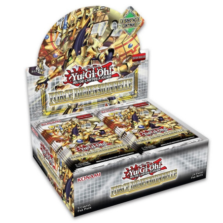 jcc/tcg : YU-GI-OH! produit : Force Dimensionnelle - Boite de Boosters ( 24 boosters ) FR éditeur : Konami version française jcc/tcg : YU-GI-OH! produit : Force Dimensionnelle - Boite de Boosters ( 24 boosters ) FR éditeur : Konami version française