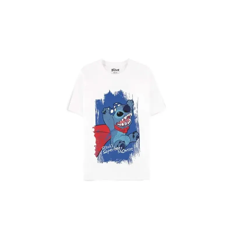 Lilo & Stitch T-Shirt Superhero White (L) | 8718526677768