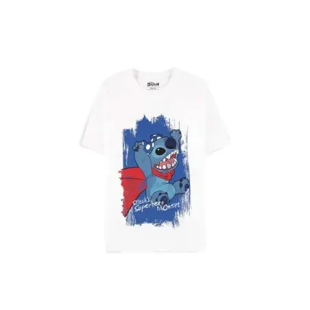 Lilo & Stitch T-Shirt Superhero White (S) | 8718526677744