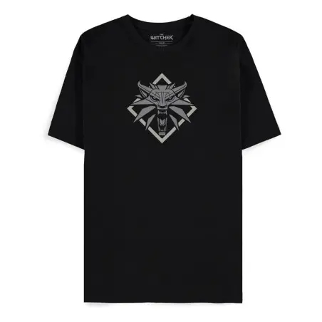 The Witcher T-Shirt Wolf Medallion (S) | 8718526401301