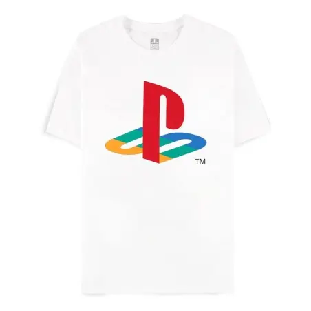 PlayStation T-Shirt Logo White (L) | 8718526407167